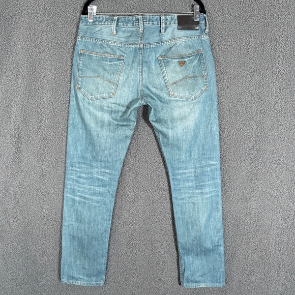 Armani Jeans J06 Slim Fit Jeans - Men's Size 32*30 - Blue - Picture 5 of 12